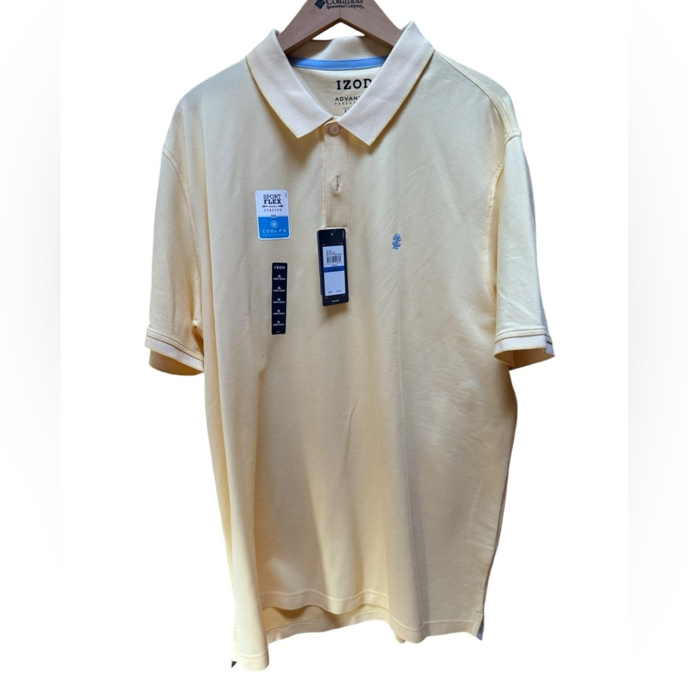 NWT Izod Advantage Performance Natural Stretch Polo